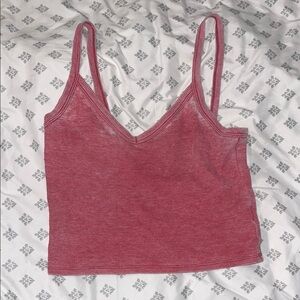 Women's Pink Knit Tank Top